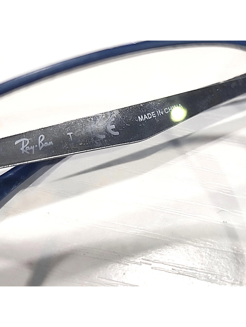 Ray Ban RB6421 3041 Blue Silver Metal Square Eyeglasses Frame 54-18 145 - Picture 9 of 10